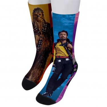 Socks men's crew star wars story lando calrissian han solo chewbacca qira