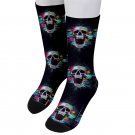 Socks men's crew skull skeletor