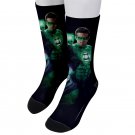 Socks men's crew green lantern