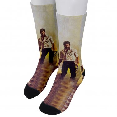 Socks men's crew x-men wolverine logan