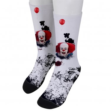 Socks men's crew pennywise clown