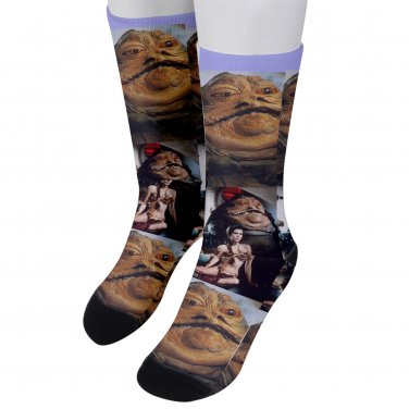 Socks men's crew star wars jabba princess leia
