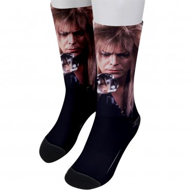 Socks men's crew labyrinth king prince goblin david bowie