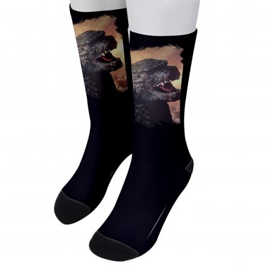 Socks men's crew godzilla gojira kaiju