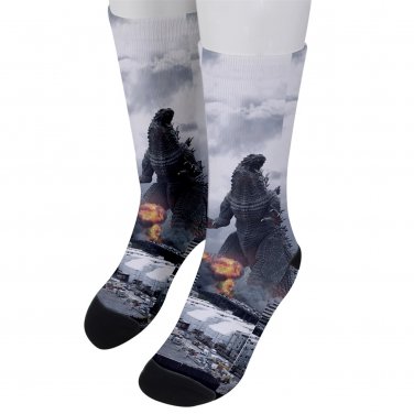 Socks men's crew godzilla gojira kaiju