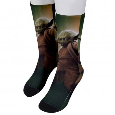 Socks men's crew star wars yoda
