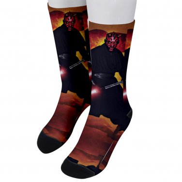 Socks men's crew star wars darth maul
