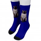 Socks men's crew siamese cat