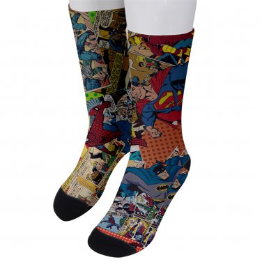 Socks men's crew comics superheroes