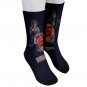 Socks men's crew zombies night halloween cemetery