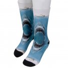 Socks men's crew jaws shark