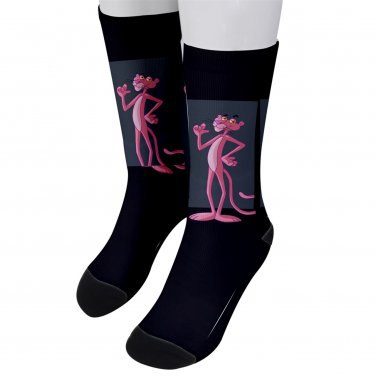 Socks men's crew pink panther
