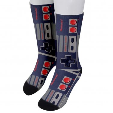 Socks men's crew game controller retro