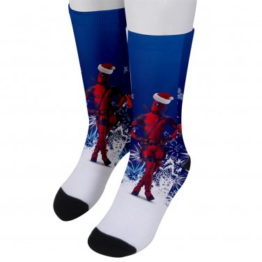 Socks men's crew deadpool christmas