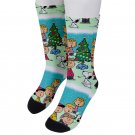 Socks men's crew charlie brown christmas