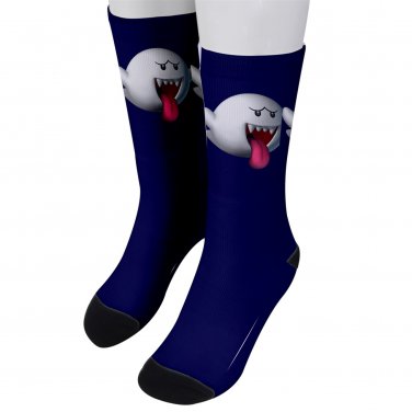 Socks men's crew super mario boo boos ghost