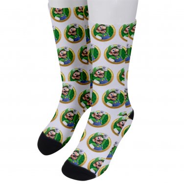 Socks men's crew luigi