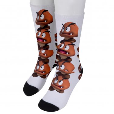 Socks men's crew super mario goomba