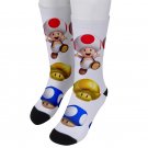 Socks men's crew super mario mushrooms