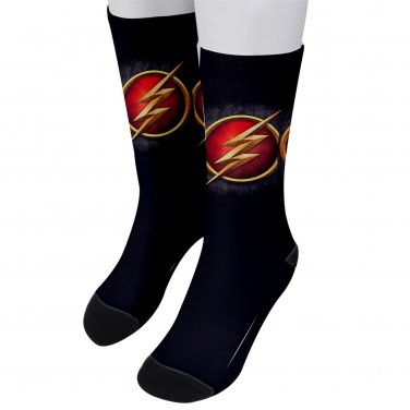 Socks men's crew the flash superhero