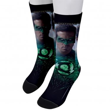 Socks men's crew green lantern