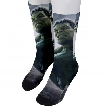 Socks men's crew avengers hulk