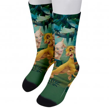 Socks men's crew lion king simba nala