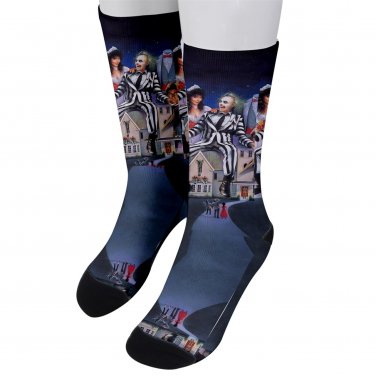 Socks men's crew beetlejuice
