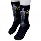 Socks men's crew silver surfer