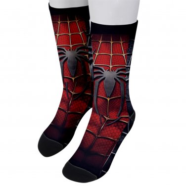Socks men's crew spiderman spider-man