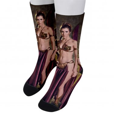 Socks men's crew princess leia
