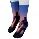 Socks men's crew captain america shield