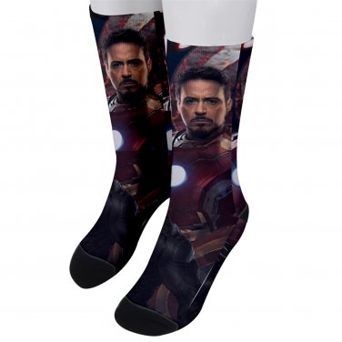Socks men's crew iron man