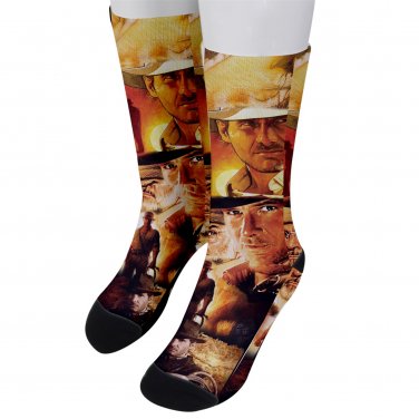 Socks men's crew indiana jones