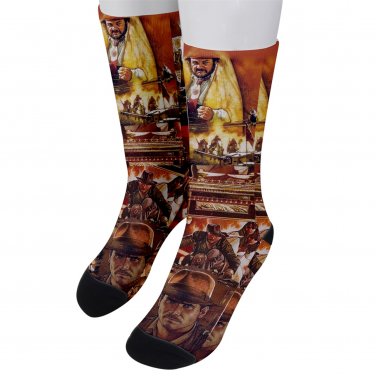 Socks men's crew indiana jones