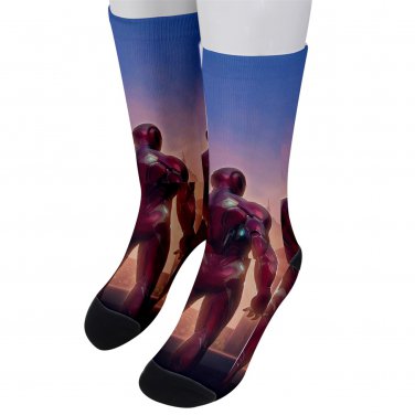 Socks men's crew iron man ironman