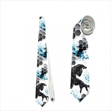 Necktie black panther cosplay wedding
