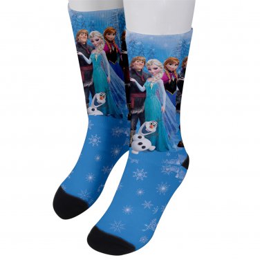 Socks men's crew frozen olaf elsa anna snowflakes