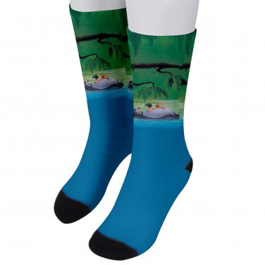 Socks men's crew jungle book baloo mowgli