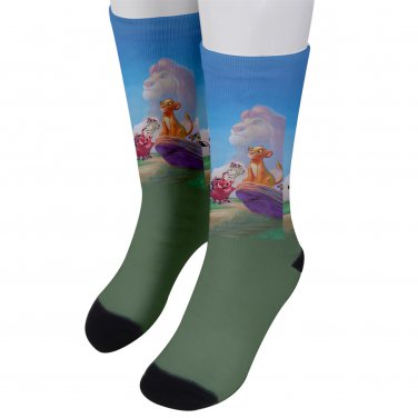 Socks men's crew lion king simba