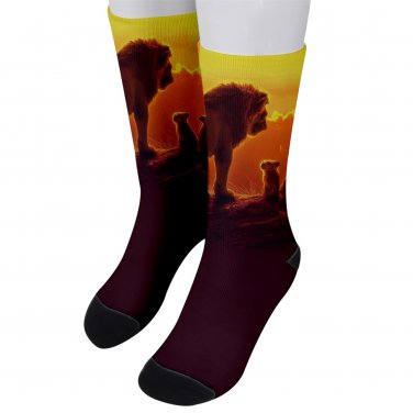 Socks men's crew lion king simba mufasa