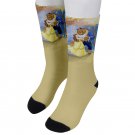 Socks men's crew beauty and the beast bella