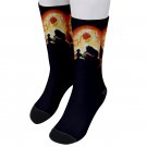 Socks men's crew beauty and the beast bella rose