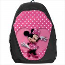 Minnie mouse pink polka dots backpack bookbag
