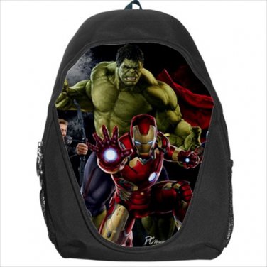 Avengers hulk iron man backpack bookbag