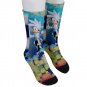Socks men's crew silver sonic