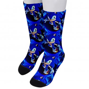 Socks men's crew sonic hedgehog