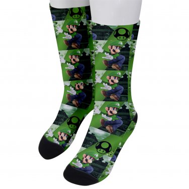 Socks men's crew luigi