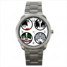 Sport metal watch kiss rock