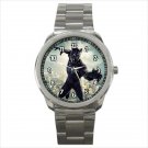 Sport metal watch black panther superhero